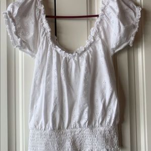 cropped off the shoulder top